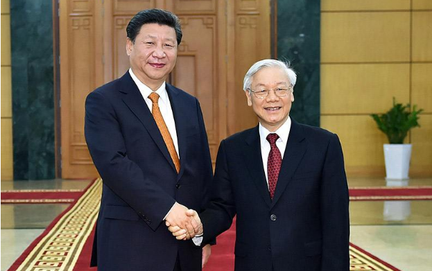 习近平与越共中央总书记阮富仲互致新年贺信