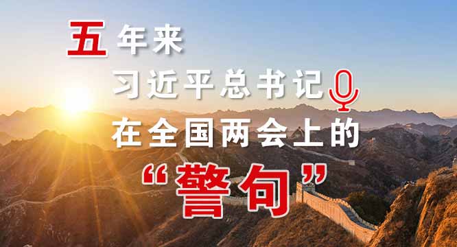 【一图读懂】五年来习近平总书记在全国两会上的＂警句＂