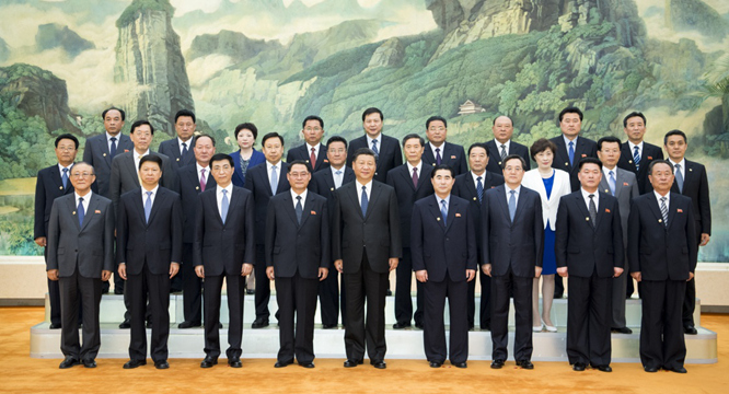 习近平会见朝鲜劳动党友好参观团