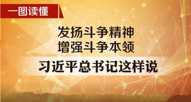 一图读懂 | 发扬斗争精神，增强斗争本领  习近平总书记这样说