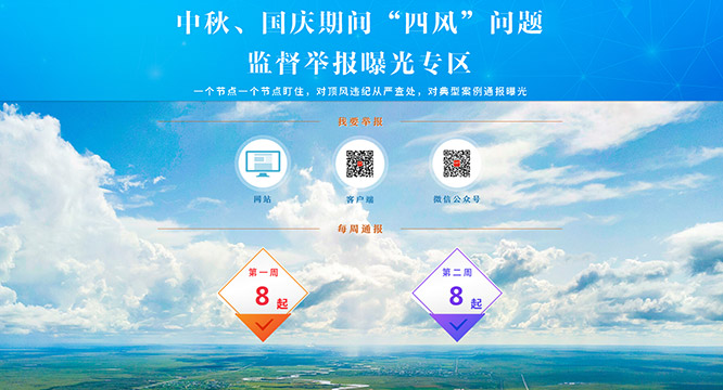 每周通报·第二周 | 中秋、国庆期间“四风”问题监督举报曝光专区通报8起典型