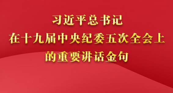 金句来了！习近平总书记在中央纪委五次全会上的重要讲话