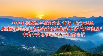 中共中央审议《关于适应新时代要求大力发现培养选拔优秀年轻干部的意见》