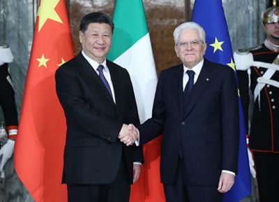 习近平同意大利总统马塔雷拉举行会谈